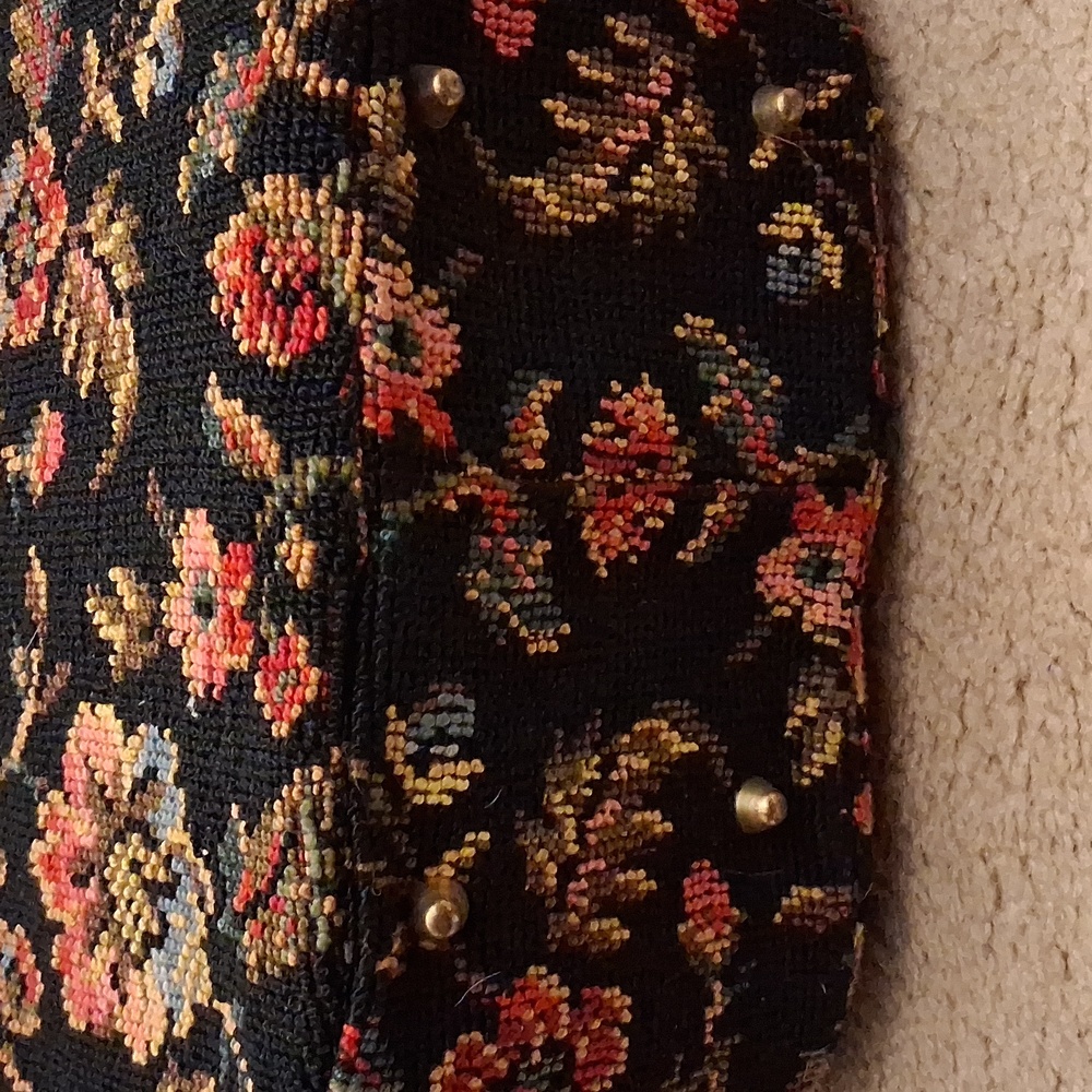 Carpet Handbag - Vintage 50s To 1960 - Picture 8 of 10